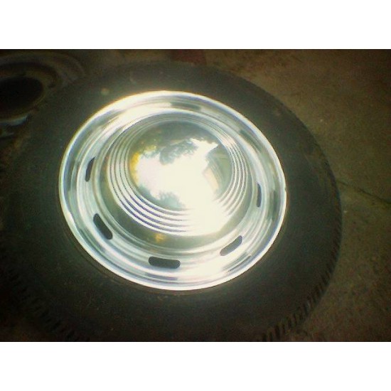 Hubcaps + Wheel trim ring set for Wartburg 311 15"