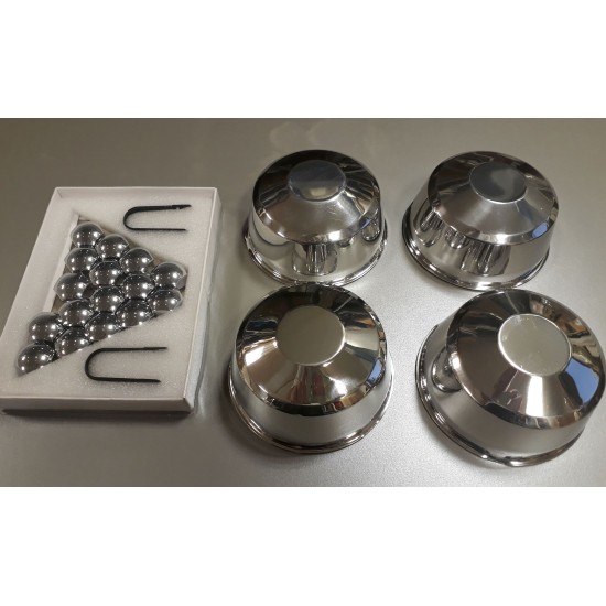 Hub cap for W353 made of Alu including 16pcs cap nuts