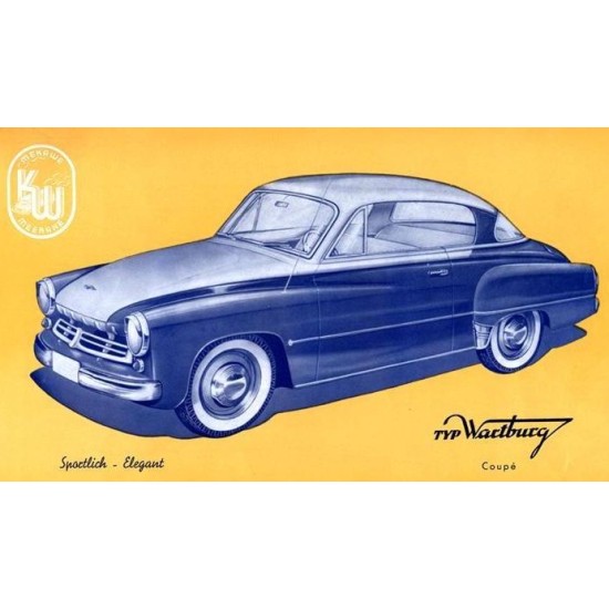 Trim strip set for Wartburg 311 Meerane-Coupe 1957-58