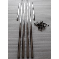 Trim strip set for Trabant P50/60 Sedan TOP, with screw