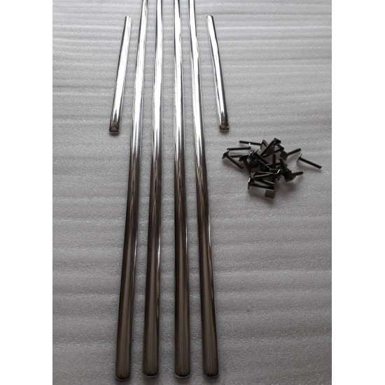 Trim strip set for Trabant P50/60 Sedan TOP, with screw