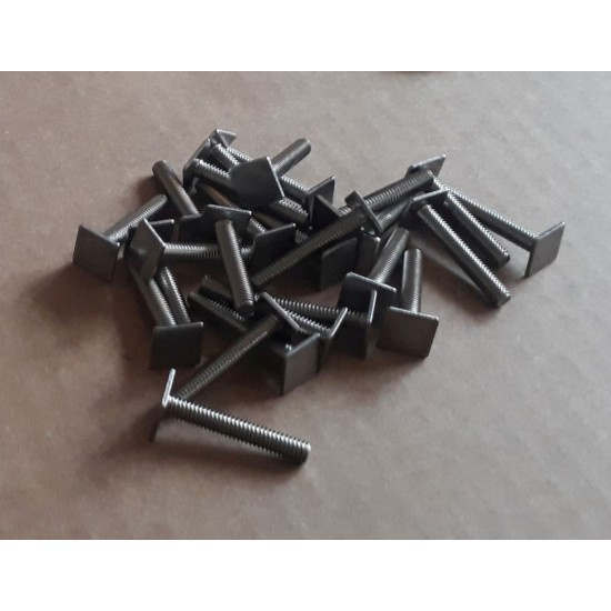 Mounting screws 8x12xM4x20 for 12mm wide trim strips