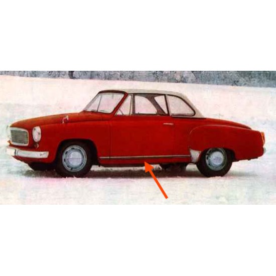 Door strips bottom W311/312 HT-Coupe Asymmetric