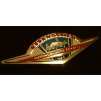 Emblem W311 colorful, alu, enameled / FRONT with VEB