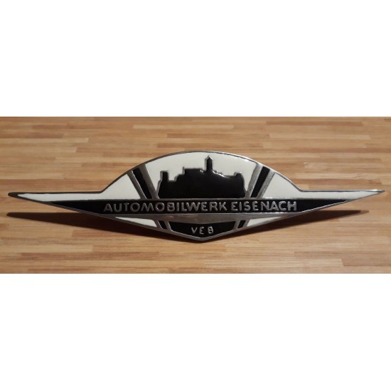 Emblem W312 / W353 Black/White, flat, Alu, enameled