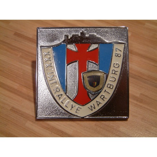 Badge Wartburg 353 Rally 1987 Eisenach ADMV
