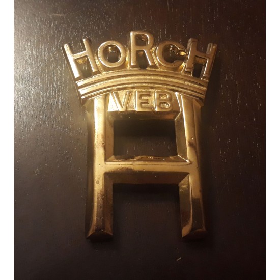 Emblem Horch-VEB Oldtimer with 24K Gold layer