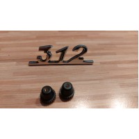 Lettering "312" made of Alu, polished