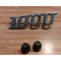 Lettering "1000" made of Alu, polished