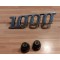 Lettering "1000" made of Alu, polished