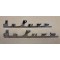 Lettering "Deluxe" made of Alu, polished, Pair