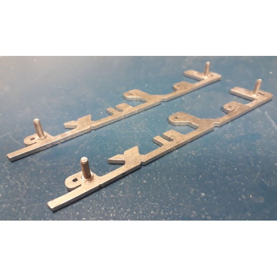 Lettering "Deluxe" made of Alu, polished, Pair