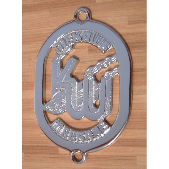 Badge MEKAWE MEERANE chromed