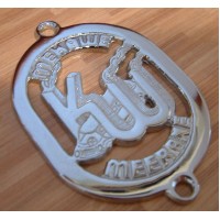 Badge MEKAWE MEERANE chromed