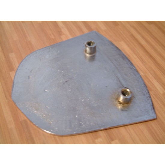 Badge ADMV 9x9cm chromed