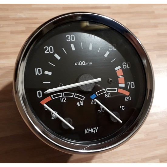 Instrument w. Tachometer 4-Stroke W1.3/Tr1.1 Chrome ring